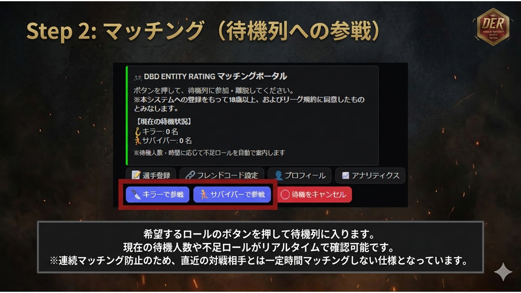 Step 2: マッチング待機列
